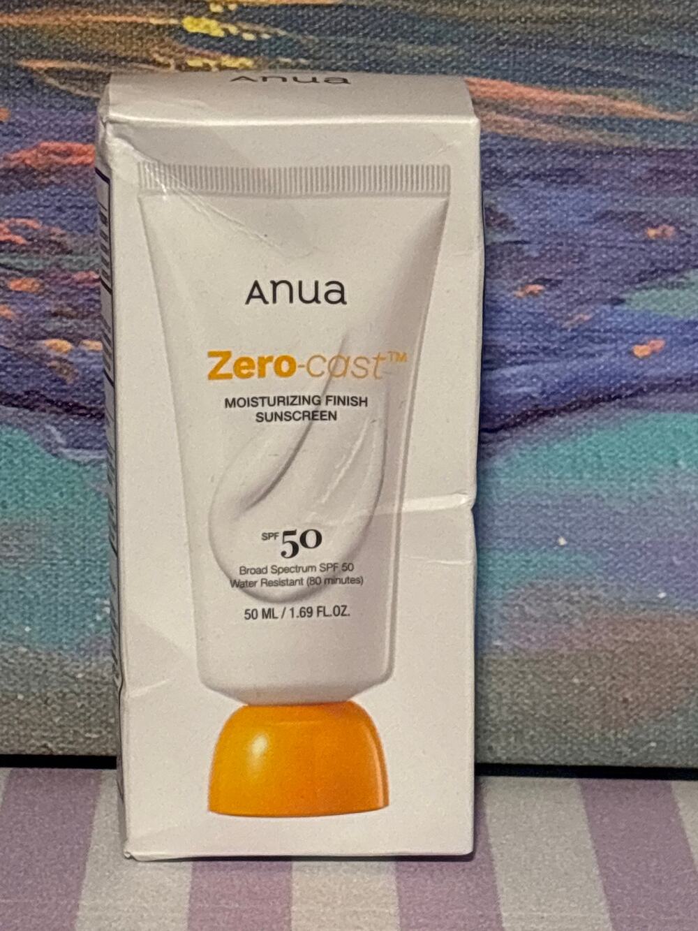 Anua Zero-Cast Moisturizing Finish Sunscreen SPF 50